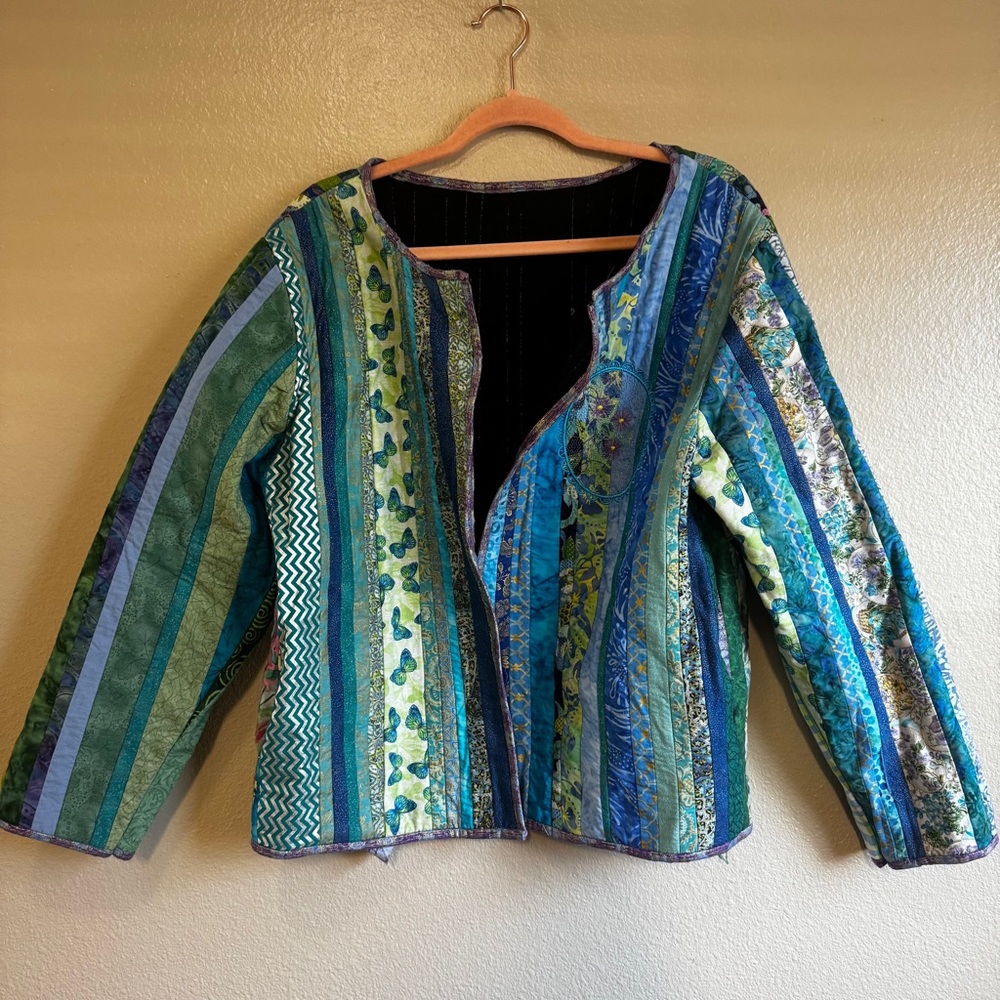 Handmade Colorful Patchwork Jacket - Picture 9 of 10